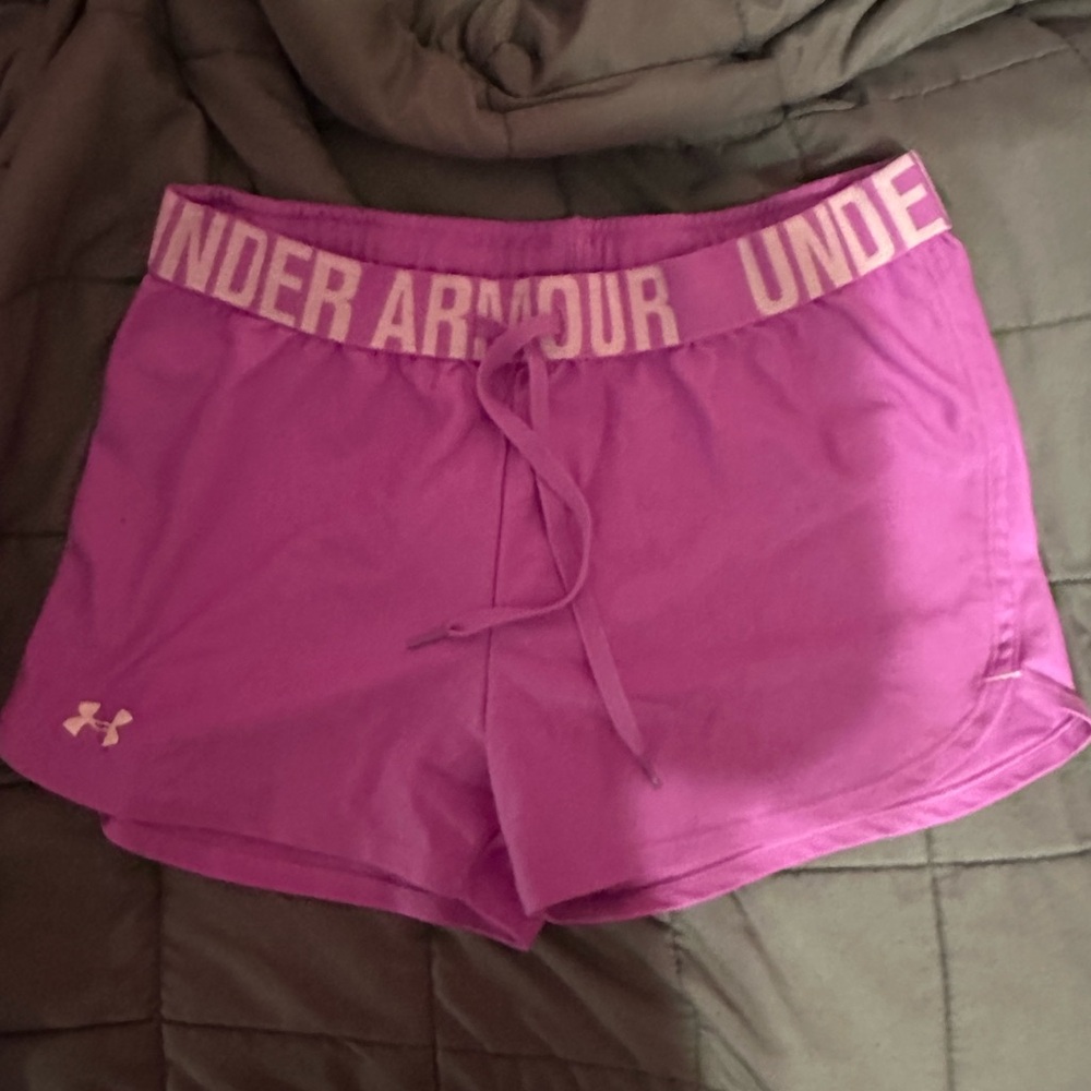 Under Armour Women's Bright Pink Athletic Shorts